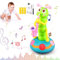 Electric Caterpillar Dance Toy, 2024 Neuest Musical Raupe Kuscheltier, Raupe Plüschtier Spielzeug Sprechender Singender Nachsprechender mit Lieder Sensorisches Interaktives Spielzeug Ab 6 Monate (1)