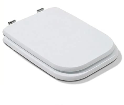 Sedile WC COPRI WATER Copriwater LEGNO MDF BIANCO QUADRATO Rettangolare