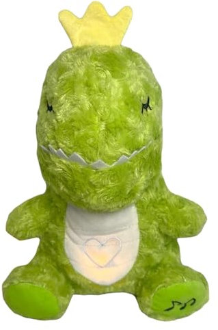 Schlummerotter Schlafotter Atmendes Kuscheltier Schlaf Otter Schlafender Otter Breathing Otter Kuscheltier Mit Herzschlag Otter Kuscheltier Mit Herzschlag Beruhigendes Kuscheltier(GrüNer Dinosaurier)