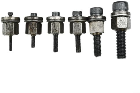 ChicBosomn Hand Rivet Tool Head Set, Riveter Tool Mandrel, Rivet Nut Gun Tool Rivet Gun -Ram Head for Rivet Nut Tool Manual Riveter(M3-M4-M5-M6-M8-M10)