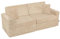 KiddyMoon Kindersofa Aufklappen Mit 2 Kissen Aus Schaumstoff Spielsofa Für Kinder Schlafsofa Kindersessel Kinder Couch Kinder Sofa Für Kinderzimmer Kindercouch Faltmatratze Matratzen, Beige