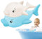 Nixiara Pulverizador de bañera para bebé, juguete con spray para bañeras de bebé, juguete educativo musical con iluminación y juego sensorial para viajes, piscina y diversión en el agua en casa