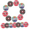 Cabilock 24Pcs Record Player Air Freshener Tablets for Car Aromatherapy Refill Pads Safe PE Material Easy Replacement Fresh Fragrance Compact Design