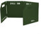 Feegow Pare-vent pliable pour réchaud de camping, 4 plaques en acier inoxydable (vert armée)
