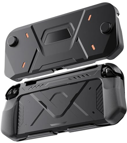 Étui de Protection pour Switch 2 Console de Jeu - Coque Rigide Tout-en-Un en Matériau TPU+PC Anti-Choc, Prise Ergonomique & Conception Améliorée de Dissipation Thermique (Noir)