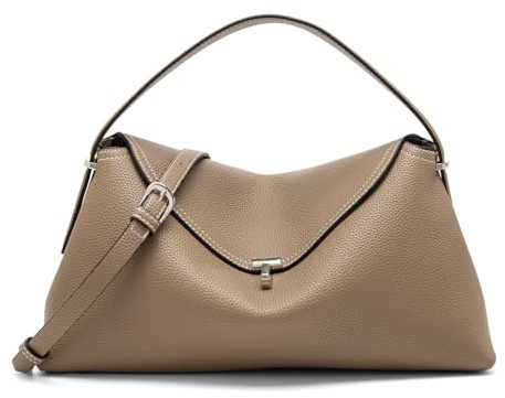 NGGU Umhängetasche aus Leder für Damen, mehrere Fächer für Alltag und Reisen