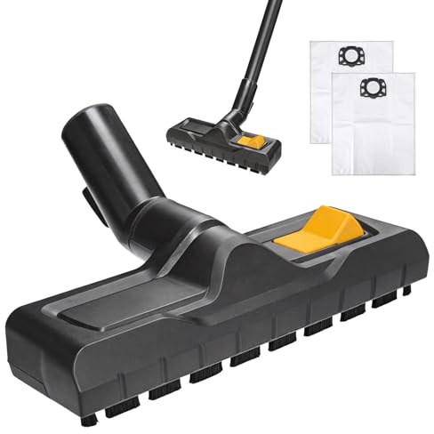 Bocchetta per aspirapolvere Kärcher WD2 WD3 WD4 WD5 WD6, universale per aspirapolvere a secco umido 35 mm, Kärcher Ugello di aspirazione a umido e a secco, accessori Kärcher con sacchetto per la