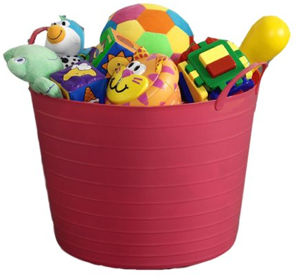 KetoPlastics 42L FLEXI TUB/TOY BOX/KIDS/CHILDREN/CHILD/STORAGE/TIDY/BUCKET MADE IN UK