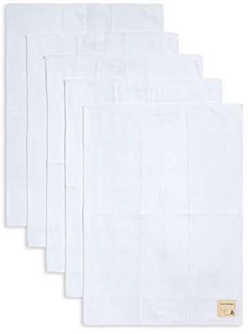 Burt's Bees Baby Lot de lingettes de bain 100% coton biologique extra absorbantes