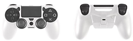 Gioteck Controller Power Skin/Hartschalen mit integriertem Akku für PS4 weiß