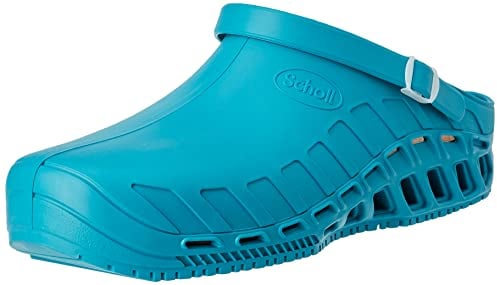 Scholl Clog Evo, Zoccoli Sanitari Medicali Unisex - Adulto, Verde, 36/37 EU