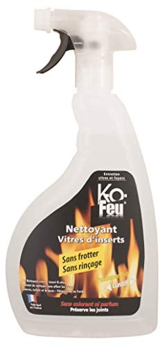 K-OFEU - Nettoyant vitre et insert - Entretien vitres et foyers - Préserve les joints et alliages - 750 ml