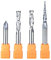 SpeTool Fräser Set 1/4 zoll Schaft Vollhartmetall VHM CNC Fräser V-Nutfräser für Holz Gravur