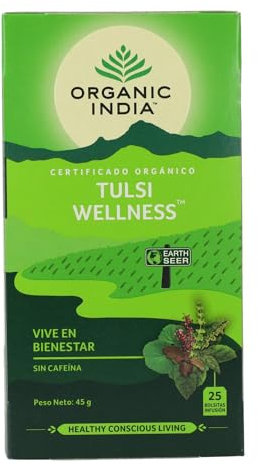 Tulsi Wellness Organic India 25 bolsitas