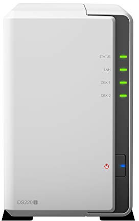 Synology DS220j 20 TB 2 Bay Desktop NAS-Lösung | Installiert mit 2 x 10 TB Toshiba N300-Laufwerken