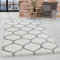 HomebyHome Shaggy Teppich 300x400 Wohnzimmer (280 x 370 cm) - Hochflor Teppich Skandi Design Creme Extra Weich und Flauschig - Bettvorleger Teppich für Schlafzimmer, Küche, Flur - Carpet, Halı, Kilim