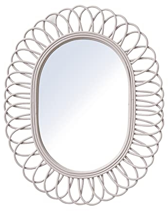 VERTBAUDET Spiegel, oval, aus weichem Rattan, Provence, Violett