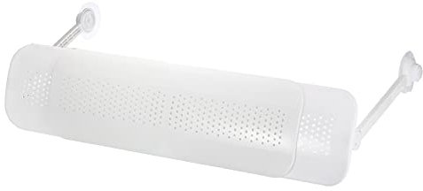 PATIKIL 720x960mm Adjustable Air Conditioner Deflector Plastic Telescopic Windshield Baffle Anti Direct Blowing for Home Hotel White