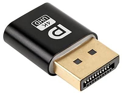 biyan 4K Displayport Blindstecker DP Virtual Display Adapter EDID Headless Ghost Emulator für PC-Grafikkarte