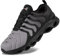 LARNMERN Zapatos de Seguridad para Hombre Zapatillas de Seguridad Cómodo Ligeras Punta de Acero Amortiguación Moda Respirable Calzado de Seguridad(Negro Gris,45 EU)