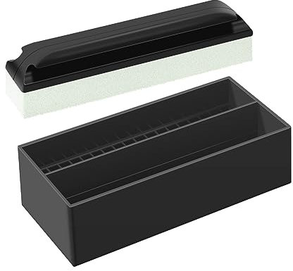 yilin Ensemble de Nettoyage de Barbe et de Support Outil de Nettoyage, 1 Nettoyage de Barbe et 1 Support de Barre de Nettoyage, pour Rasage de Lavabo de Salle de Bain pour