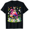 Osterhase Mops reitet Flamingo Hasen Jagd Eier T-Shirt