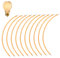 Asfrode LED-Filament: 10 Stück 3V Flexibles Leuchtmittel, Energieeffizient, für kreative DIY-Projekte (130mm/Warmweiß)