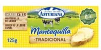 mantequilla Central Lechera Asturiana en Pastilla (125g, 250g, 500g, 1kg) Tradicional, Sin Lactosa y (Productos Refrigerados) (1 PASTILLA, Mantequilla Tradicional en Pastilla 125g)