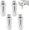4 Pièces Fixation Abattant Cuvette WC Universel Nylon Charniere Abattant Vis Fixation WC au Sol Suspendu Reservoir Lunette WC Vis D'expansion Abattant WC Fixations WC Siège Charnière à Expansion