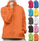 DKLOVIFU Regenjacke Damen Wasserdicht Atmungsaktiv,Damen Ultraleicht Regenjacke, Einfarbig, Übergröße, mit Kapuze, Winddicht, Lockerer Mantel, Wasserdicht, Raglan-Manschetten, Aufbewahrungstasche
