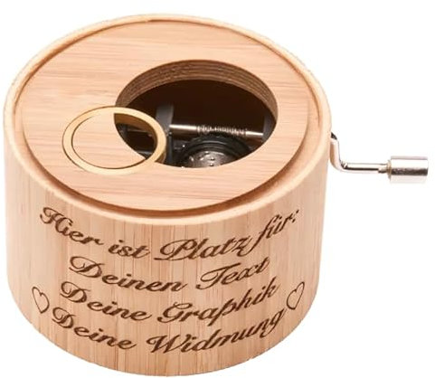 Spieluhr mit der Titelmelodie: Drei Haselnüsse für Aschenbrödel, deluxe edition MIT GRAVUR
