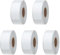 Hycodest 5 Rollen Etikettiergerät, 12 x 30 mm, selbstklebend, Thermoetiketten, Thermoetikettenband für Etikettiermaschine P12, 200 Stück/Rolle weiß