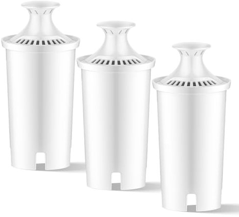 WaterJingYi Water Filter Cartridges for Brita Classic Filter Jugs and Dispensers, Classic OB03, Mavea 107007 35557, Lasts Two Months or 40 Gallons, 3 Pack