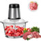 Tritacarne elettrico 300W tritacarne ad alta potenza regolabile a 2 velocità, tritatutto elettrico da cucina multifunzionale a 4 taglienti per carne, noci, frutta, alimenti per bambini