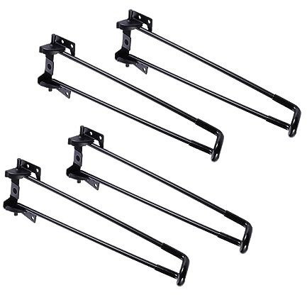 LIFKOME Lot de de Table Pliants Robustes pour Bureau Meuble Résistance à la Corrosion Installation Facile Pieds de Remplacement Utilisation Domestique