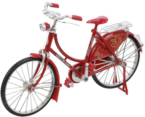 PRETYZOOM Miniatur Fahrrad Modell 1:10 Vintage Metall Deko Retro Mountainbike Modell Ornament für Fahrradliebhaber, Geschenke und Dekoration