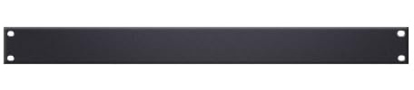 Adam Hall 8721-1 HE Aluminium-Rackblende für 19-Zoll-Racks, schwarz