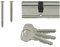 Yale Locks X6 Cylindre de serrure Double profil Certifié Kitemark Plaqué nickel Visi 35 x 45 x 90 mm (Import Grande Bretagne)
