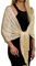 Shawls and Wraps for Evening Dresses, Metallic Sparkle Womens Wedding Gold Champagne Shawl