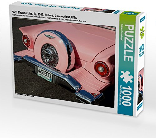 CALVENDO Puzzle Ford Thunderbird, Bj. 1957, Milford, Connecticut, USA | 1000 Teile Lege-Größe 64 x 48 cm Foto-Puzzle für glückliche Stunden