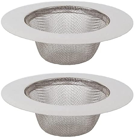 Amasawa 2 Stück Edelstahl Dusche Sieb, Küche Edelstahl Abflusssieb, Waschbecken Sieb Ablauf, Dusche Abfluss Abflusssiebe, Ideal für Küche Netto Senke, Bad Bodenablauf, Dusche Abfluss