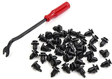 sourcing map 40pcs Plastik Nieten Druck Typ Stoßfänger Kotflügel Clips Entferner für Honda DE de