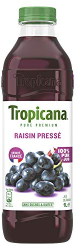 Tropicana Pure Premium Jus de Raisins du Languedoc Bouteille 6 x 1 L