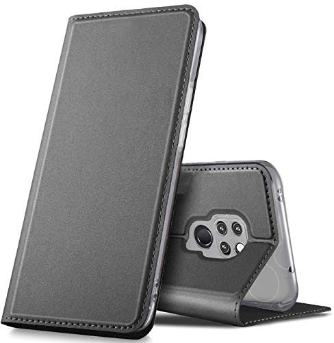 Verco Handyhülle für Mate 20, Premium Handy Flip Cover für Huawei Mate 20 Hülle [integr. Magnet] Book Case PU Leder Tasche, Schwarz