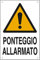 Cartello polionda cm 60x40 PONTEGGIO ALLARMATO