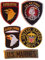 Iron on Bügel USA Miltär Aufnäher Patches Flicken Aufbügler Applikation Kleidung zum aufbügeln aufnähen USA Army Navy 5 Stück (USA 6)