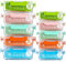 C CREST [10-Pack Glass Food Storage Containers (A Set of Five Colors), Meal Prep Containers with Lids for Kitchen, Home Use - Airtight Glass Lunch Boxes