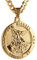HZMAN Saint Michael Kette für Männer Edelstahl Retro Erzengel Runde Medaille Anhänger Halskette Amulett Schmuck Geschenk