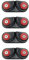 Gazechimp 4er Pack Aluminium Schotklemme, Boot Cam Cleat für 1-15 mm Seile
