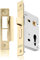XFORT® Polished Brass Euro Profile Sashlock 75mm, Euro Sash Lock for Internal and External Doors, Door Latch Mechanism and Euro Cylinder Key Locking Security, CE Approved and Fire Rated Protection